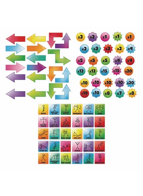 Ez Stick Sensory Path For Classroom And Hallways - Reusable Set Of 98 Decals - Engage And Energize Students