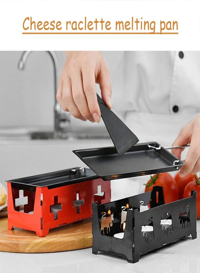FantasyDay Raclette Grilling Set, Raclette Cheese Pan with Spatula, Portable Foldable Non-Stick Cheese Melter Pan, Suitable for Cheese, Meat, Fish, and Vegetables - Image 5