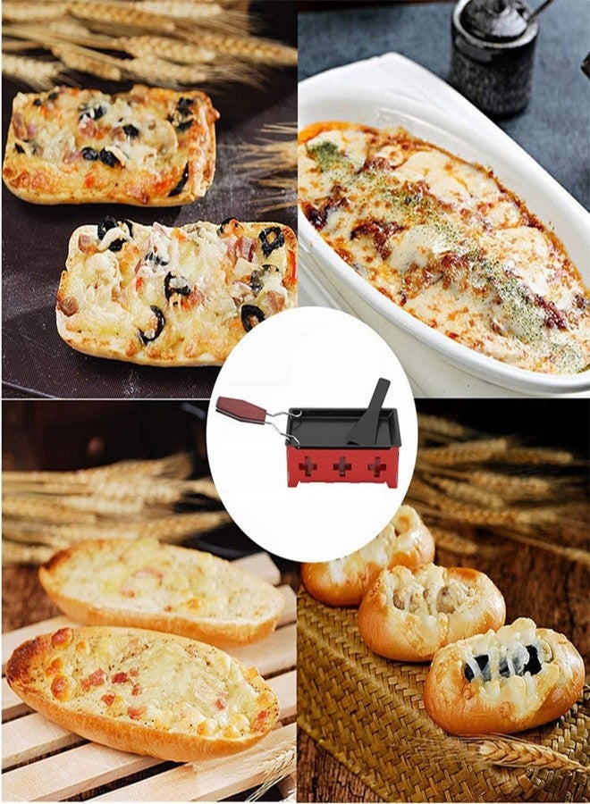 FantasyDay Raclette Grilling Set, Raclette Cheese Pan with Spatula, Portable Foldable Non-Stick Cheese Melter Pan, Suitable for Cheese, Meat, Fish, and Vegetables - Image 4