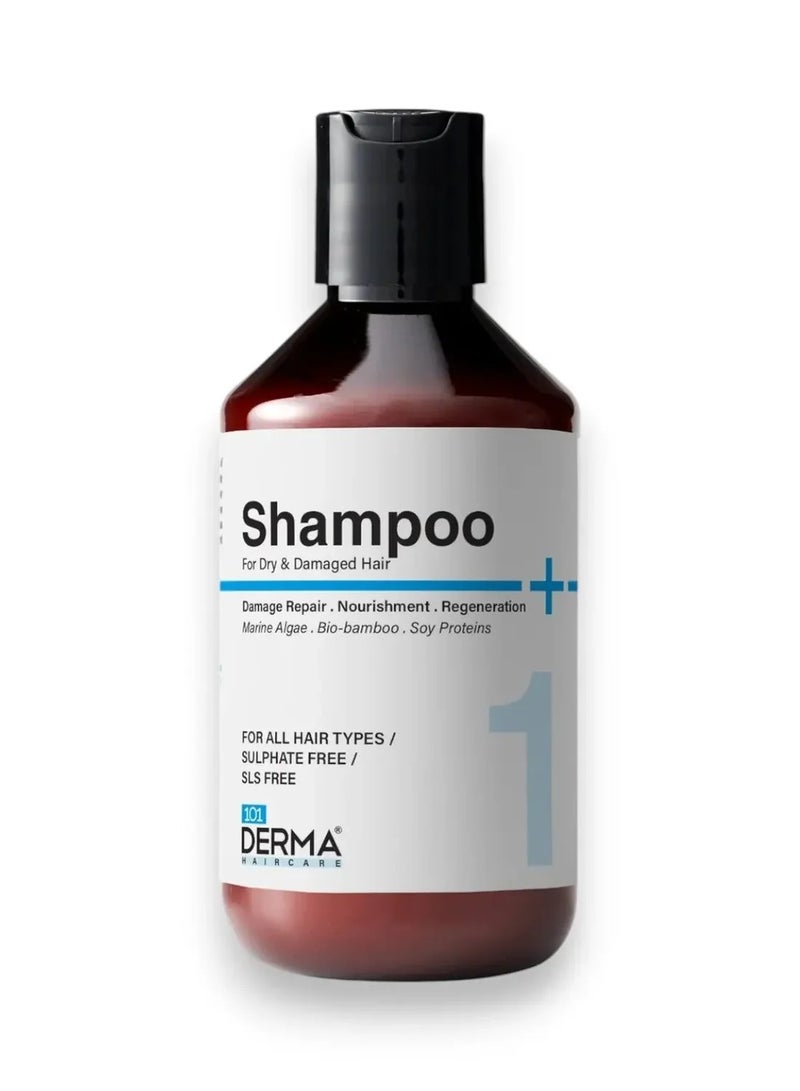 101 DERMA Derma Hair Shampoo for Dry & Damaged Hair 300ml - Image 1