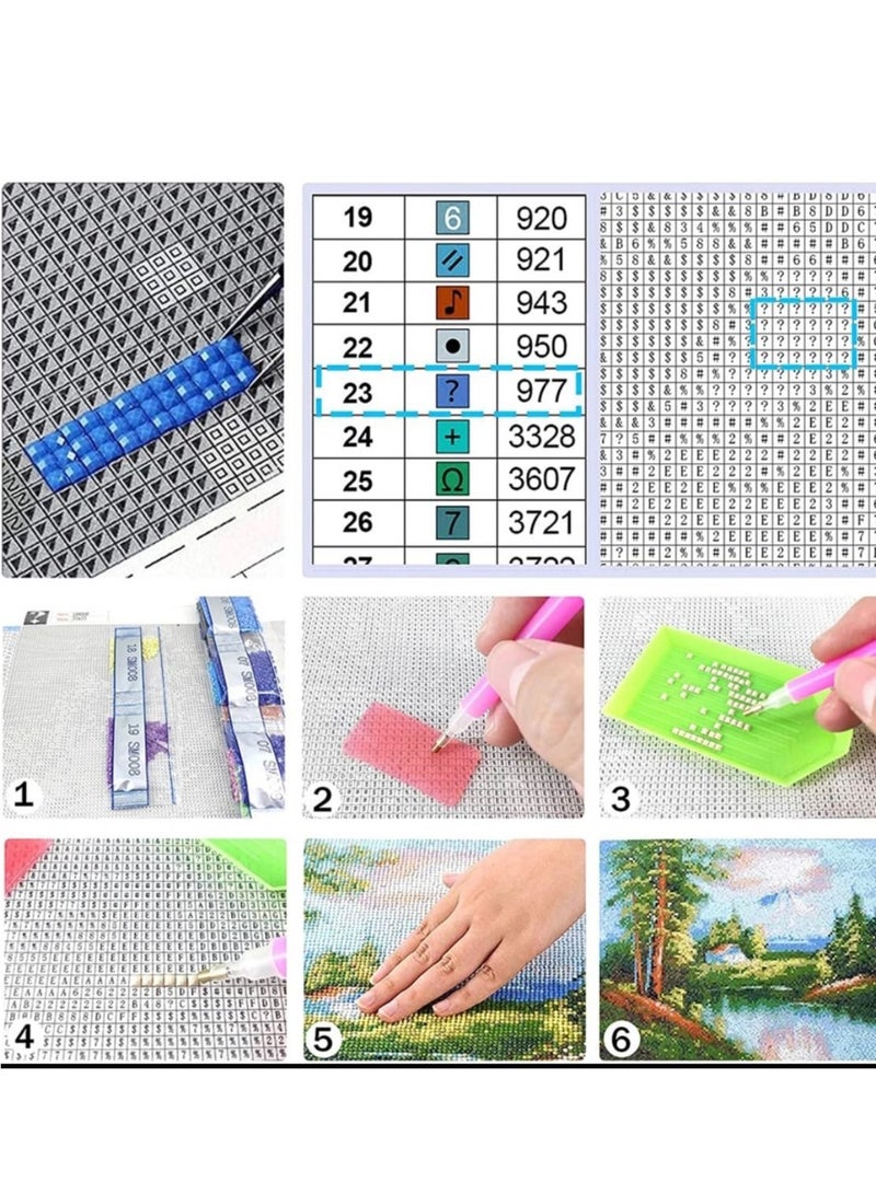 STRATEG DIY 5D Round Diamond Painting Craft Kits Multicolor - Image 4