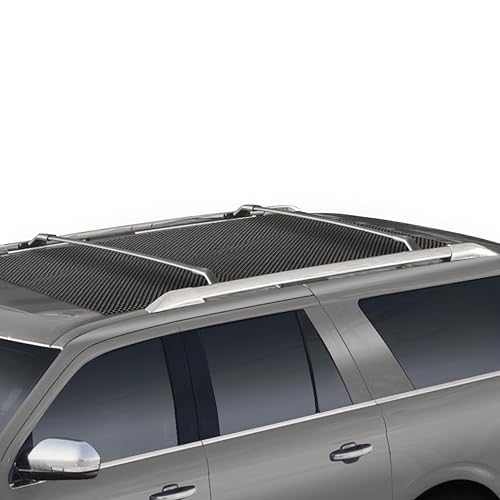 Mockins 60"x40" Anti Slip Mat for Car Rooftop Cargo Carrier & Roof Bag|Strong Grip PVC Roof Rack Pads|Trim-to-Fit Roof Rack Protection Pads|Non-Scratch Roof Pad Cargo Mat for SUV Car & Truck,Grey - Image 1