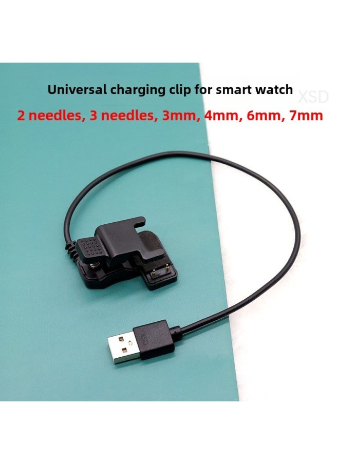 Generic - Universal Smart Bracelet Watch Universal Charger T500 HW12 Watch 23 Contact Pin Pin Data Cable Clip-Color:3-pin 6mm Charging Clip-Model Specifications:Universal Charging Clamp - Image 1