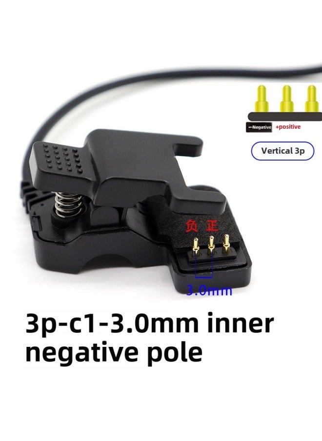 Generic - Universal Smart Bracelet Watch Universal Charger T500 HW12 Watch 23 Contact Pin Pin Data Cable Clip-Color:3-pin 6mm Charging Clip-Model Specifications:Universal Charging Clamp - Image 1