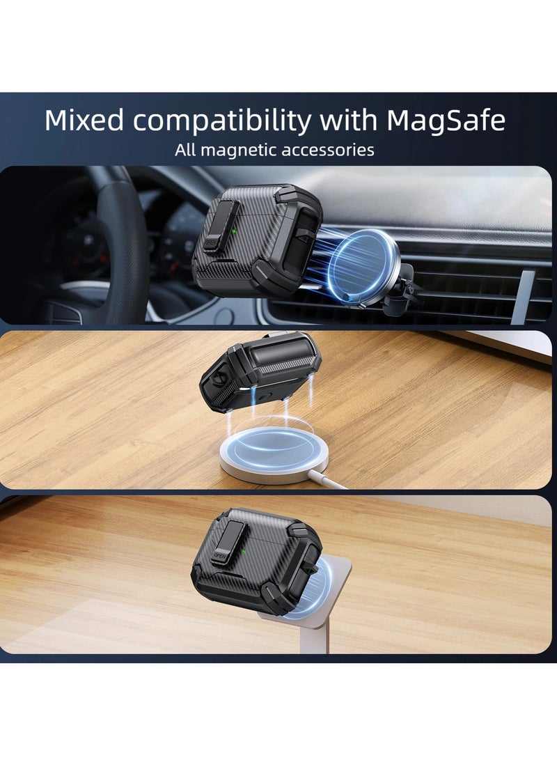AirPods 4/AirPods Pro/AirPods Pro 2/AirPods Pro 3 protective case, magsafe，phone holder, pop-up headphone case,earphone protecter，headphone protecter，earphone case - Image 5