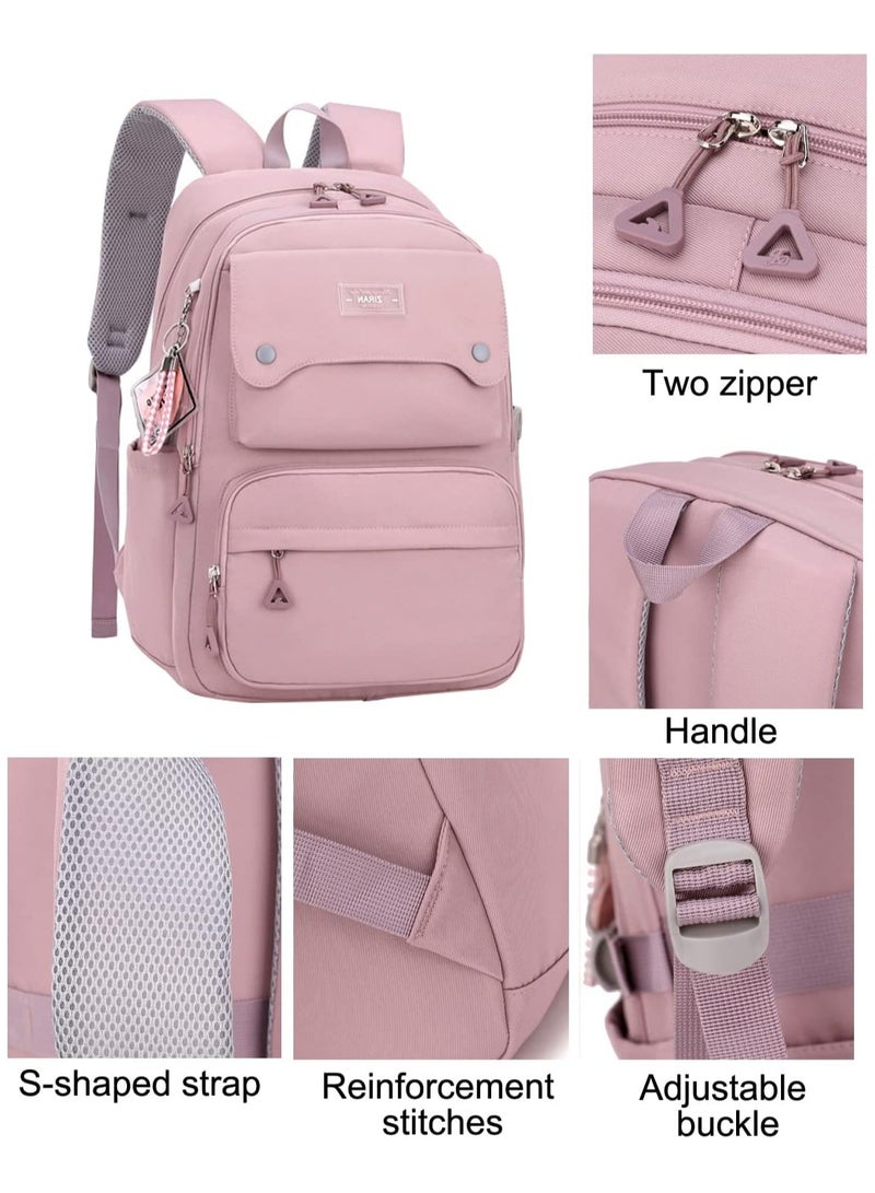 VUCATIN Blue Backpack for Teen Girls School Bag Girls Backpack Bookbag for Kids Back to School Book Bag - Image 4