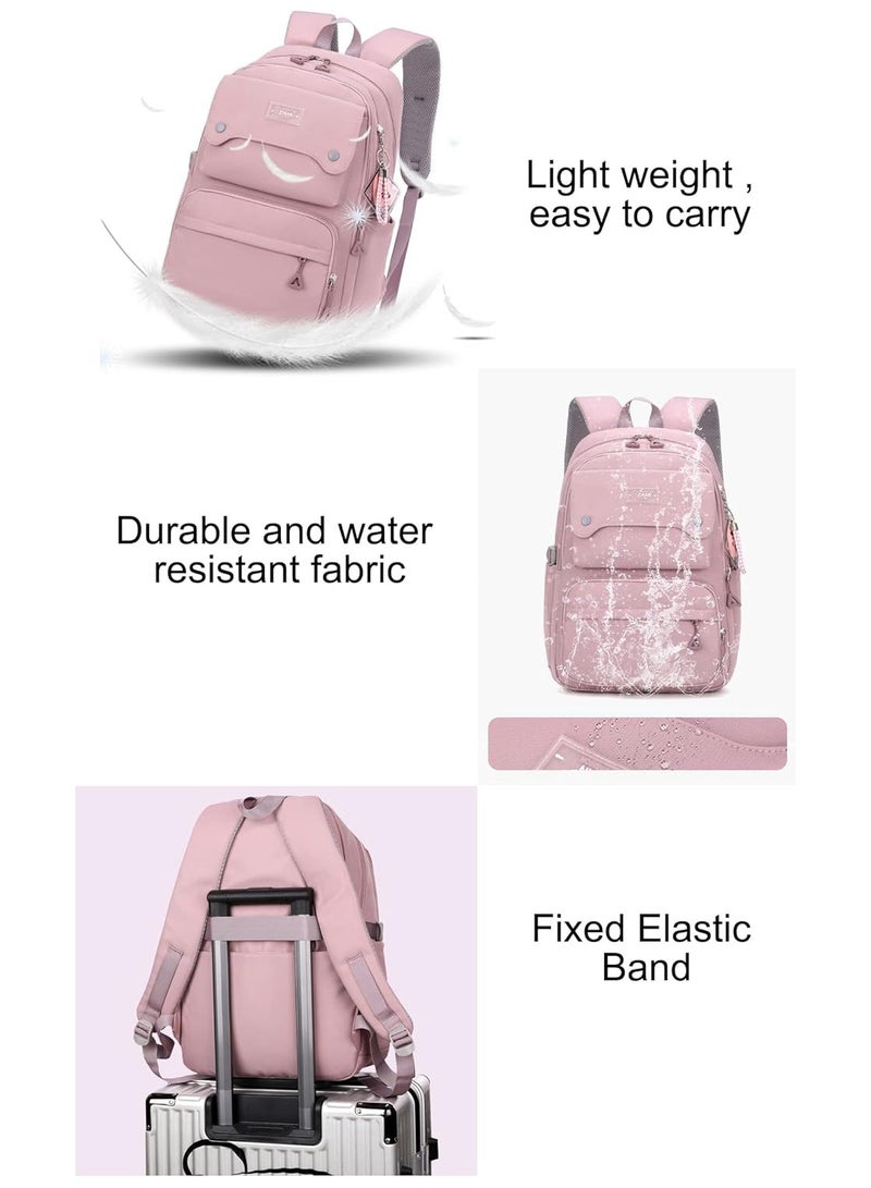 VUCATIN Blue Backpack for Teen Girls School Bag Girls Backpack Bookbag for Kids Back to School Book Bag - Image 5