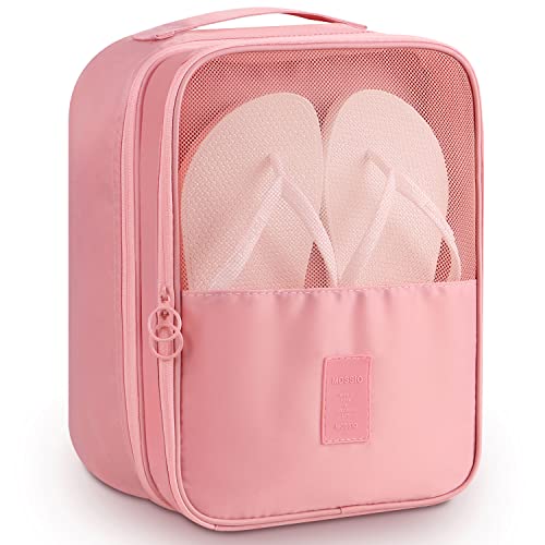 Mossio Travel AccessoriesMossio Water Resistant Portable Gym Golf Shoe Bag Light Pink - Image 1