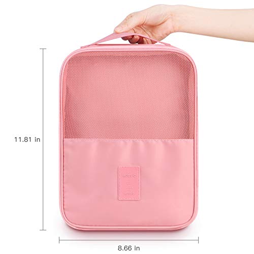 Mossio Travel AccessoriesMossio Water Resistant Portable Gym Golf Shoe Bag Light Pink - Image 3