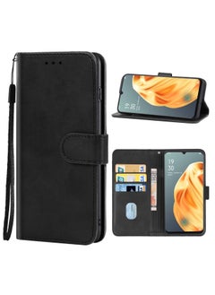 Case Cover Leather Phone Case For OPPO F15 Black