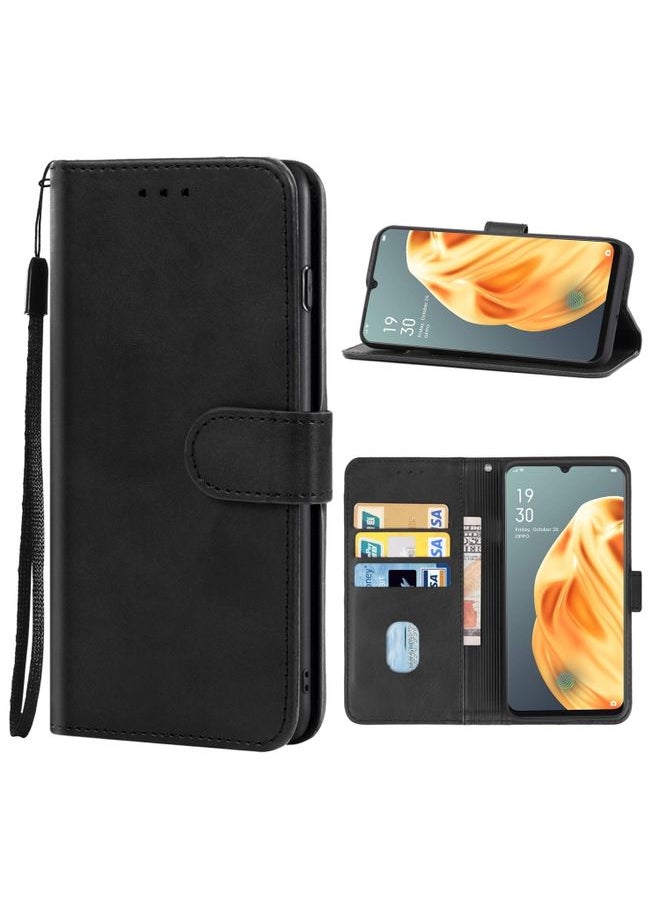BGM - Case Cover Leather Phone Case For OPPO F15 Black - Image 1