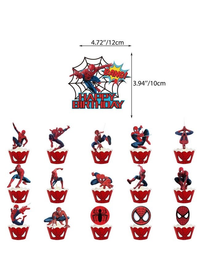 Beauenty Birthday Party Decoration, 42-Piece Spiderman Theme Suit Birthday Party Supplies Set Including Spiderman Background Cloth (Size 150cmx100cm) - Image 5