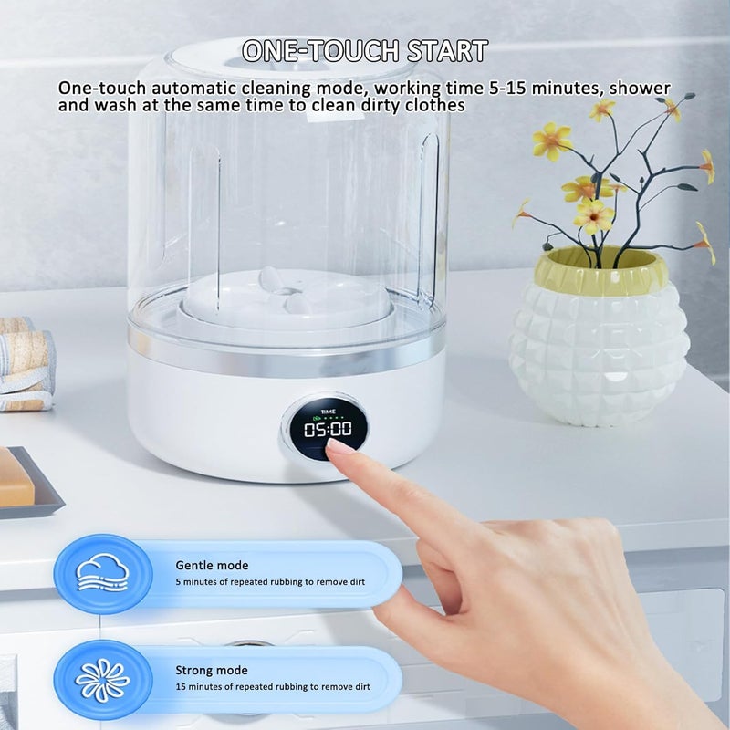 TitanSoli Ye02 Underwear Washer Machine, Mini Portable Washing Machine, Rechargeable Cordless Mini Washing Machine, 4000mAh, Travel Camping Washing Machine for Socks Underwear Camping Travel - Image 4