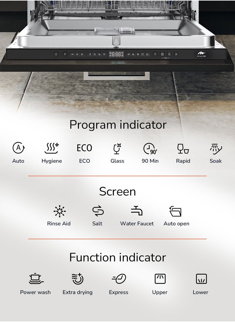 MILLEN - Built In Dishwasher 60cm, 7 programs - Image 1