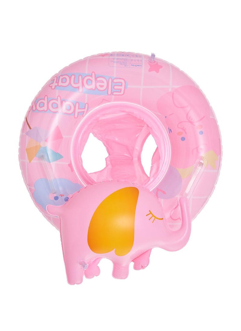 Y&D Baby Swimming Float Ring with Seat, Inflatable Children Waist Float Ring, Baby Free Swimming Ring, Safe and Durable, Pool Tool for The Age of 1-5 Years Kids,Pink-Q 