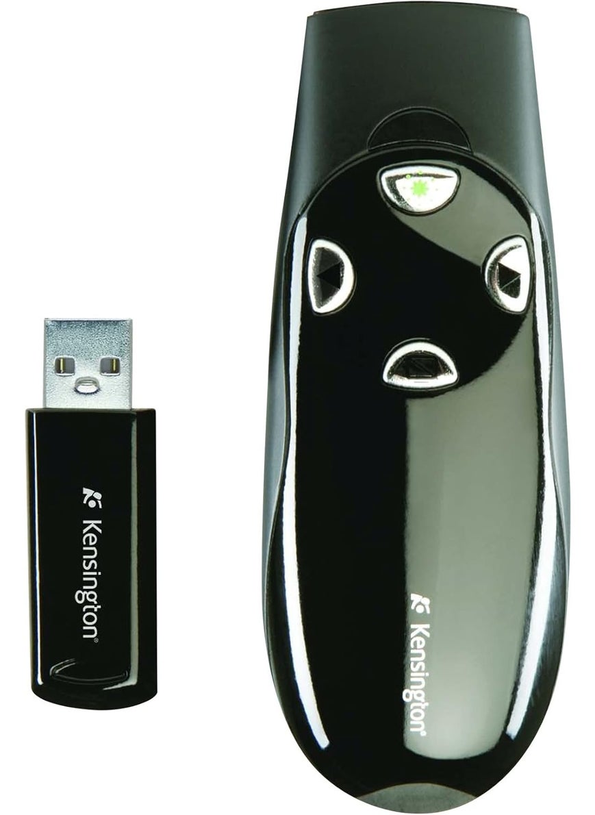 Kensington Kensington Wireless Presenter Pro with Green Laser Class 2 150 Ft Range Black  - Image 1