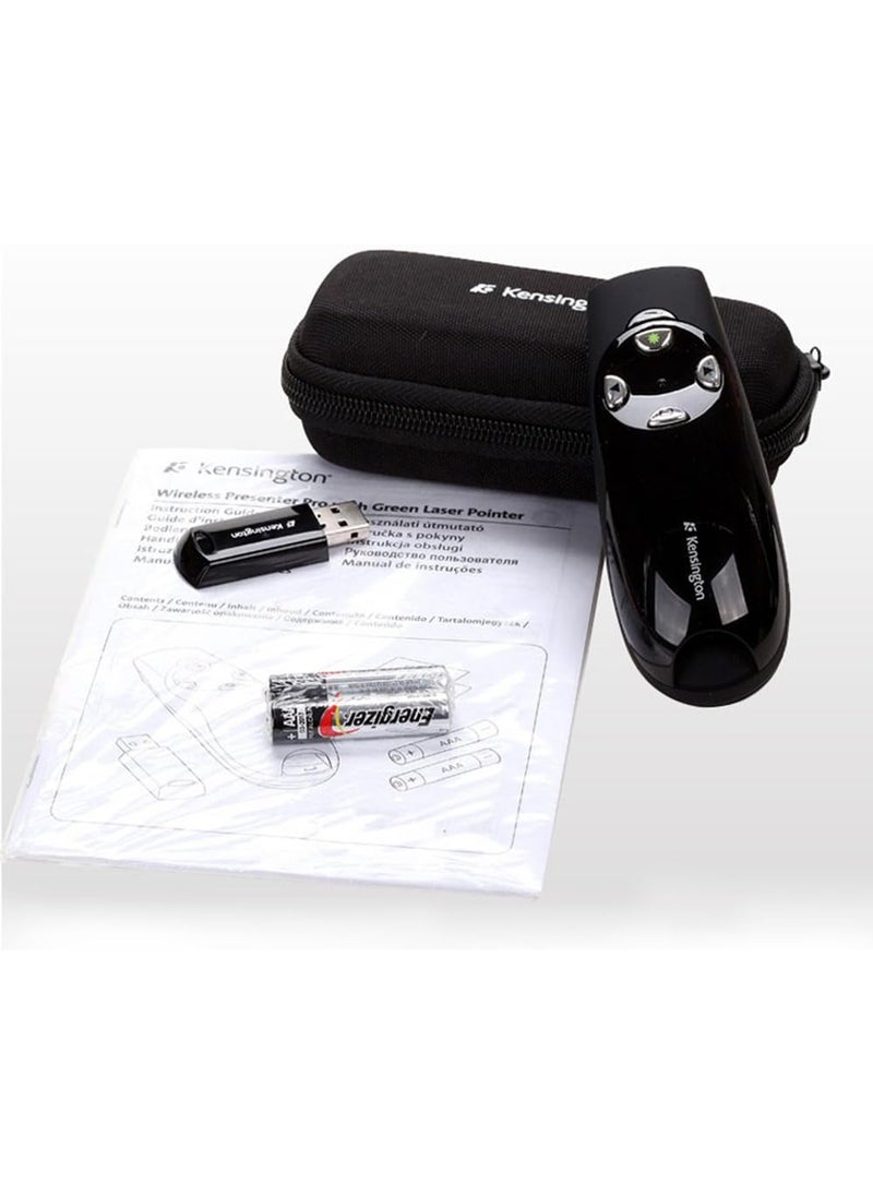 Kensington Kensington Wireless Presenter Pro with Green Laser Class 2 150 Ft Range Black  - Image 2