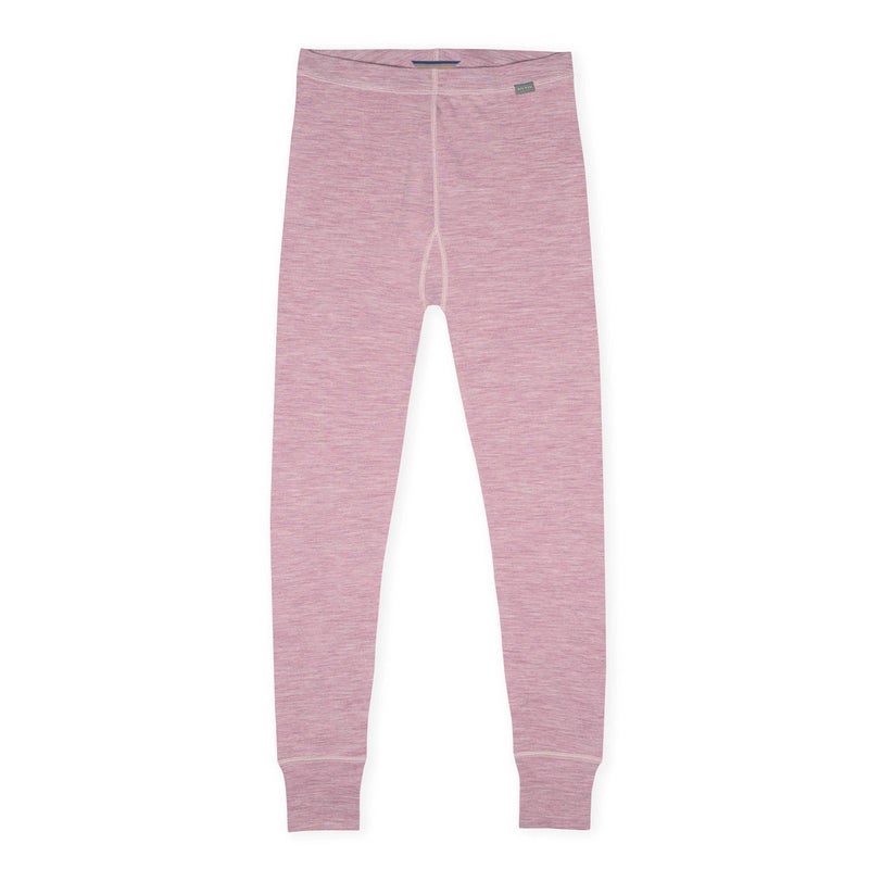 MERIWOOL Womens 100% Merino Wool Base Layer Thermal Pants Pink Heather - Image 2