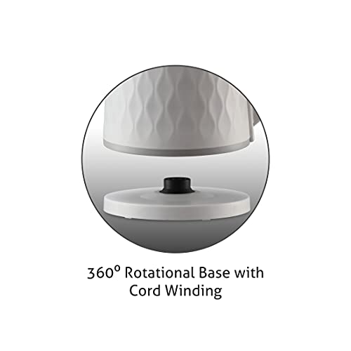 Glen Electric Kettle 1.8 Ltr 1500 Watt 360° Rotation Base, Auto Shutoff (SA9005WHITE) 2 years warranty - Image 5