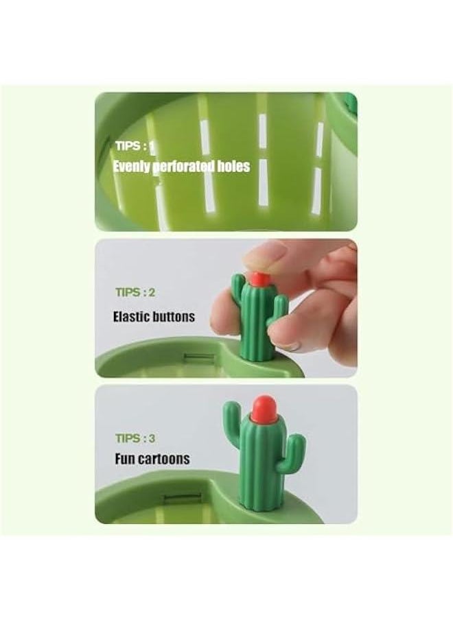 Cactus Sink Drain Strainer with Automatic Dumping Basket - Green  - Image 5