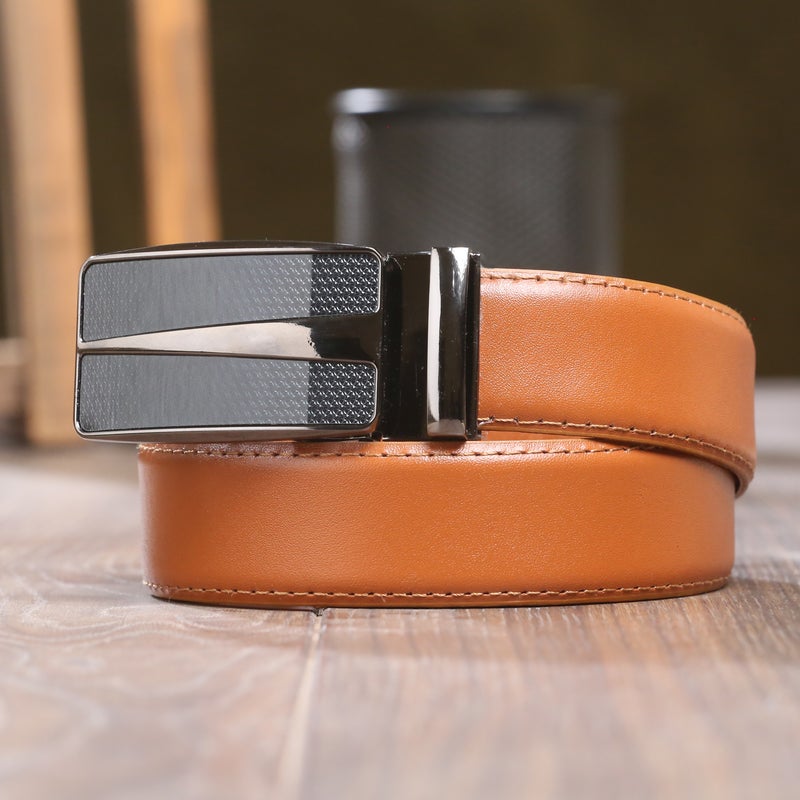 Testa Toro Classic Automatic Leather Belt (Click) with Carbon Buckle – B20 - Image 2