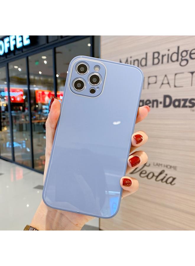 Zaboon Case For iPhone 13 Pro Max Solid Color Tempered Glass Phone Case - Image 1