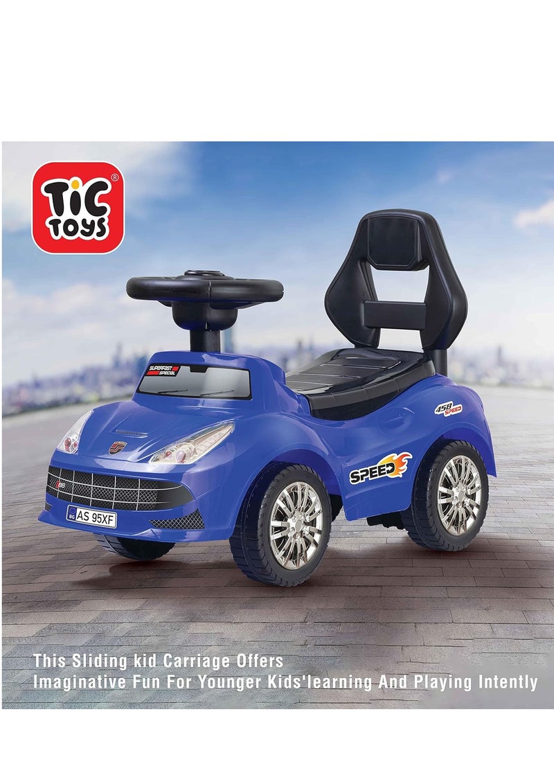 Tic Toys - Manual Push Racing Kids Car - Sleek, sporty design with comfortable seat and steering wheel - Image 1