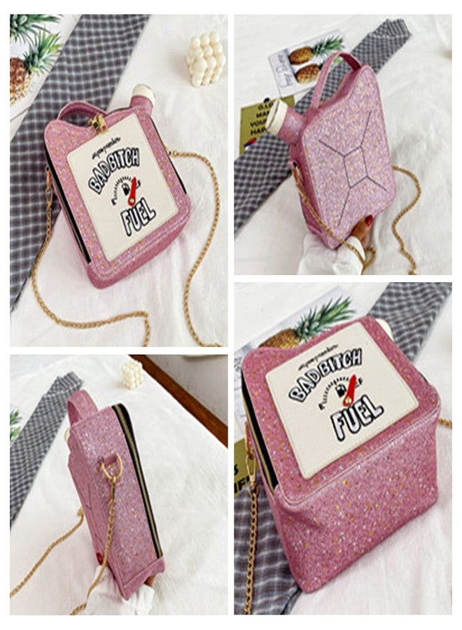 KUANG! Women Fashion Sequin Crossbody Bag Fun Gasoline Handbag Shoulder Bag for Women Messenger Tote Bags - Image 3