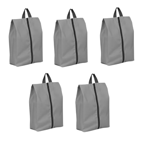 SWAZE Premium Shoe Bag for Travel | Shoe Pouch, Shoe Cover for Storage, Shoe Bags for Travelling, Shoe Organizer for Travel, Shoes Packing Pouch, Shoe Pouch for Storage & Washable Covers (Grey 5 pcs) - Image 1