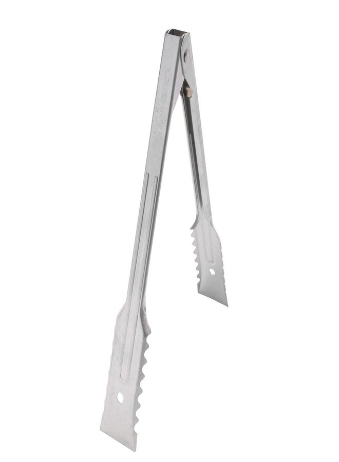 Edlund 10" Stainless Steel Serving Tongs (12 Pack, Silver)