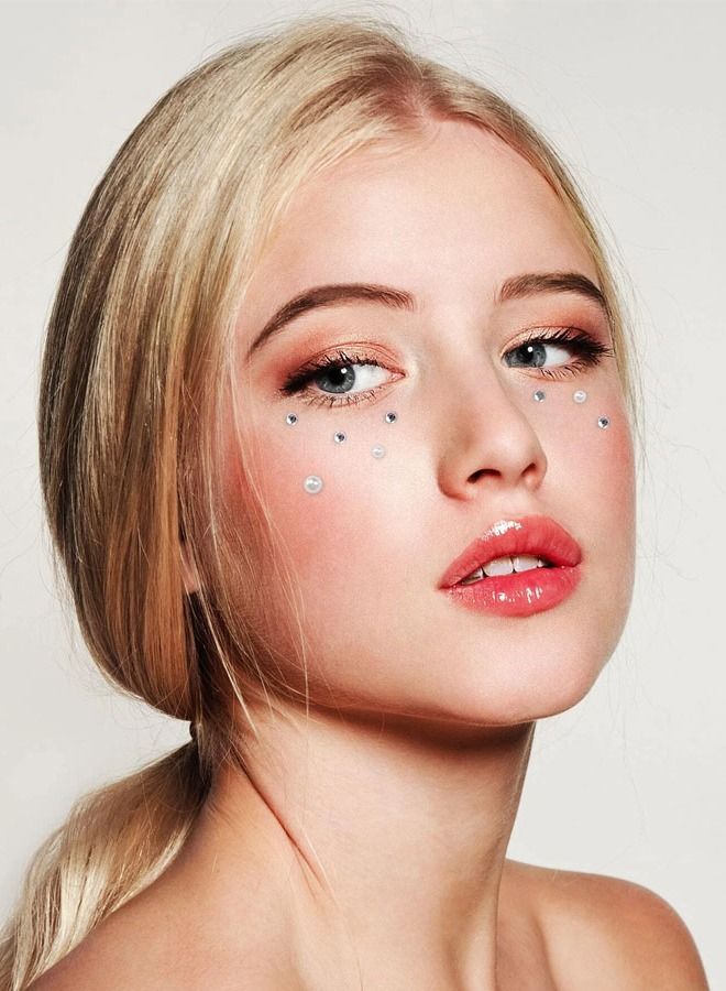 Self-adhesive rhinestone face and body tattoo stickers, sparkling crystal stones, suitable for face, body and nail decoration - Image 2