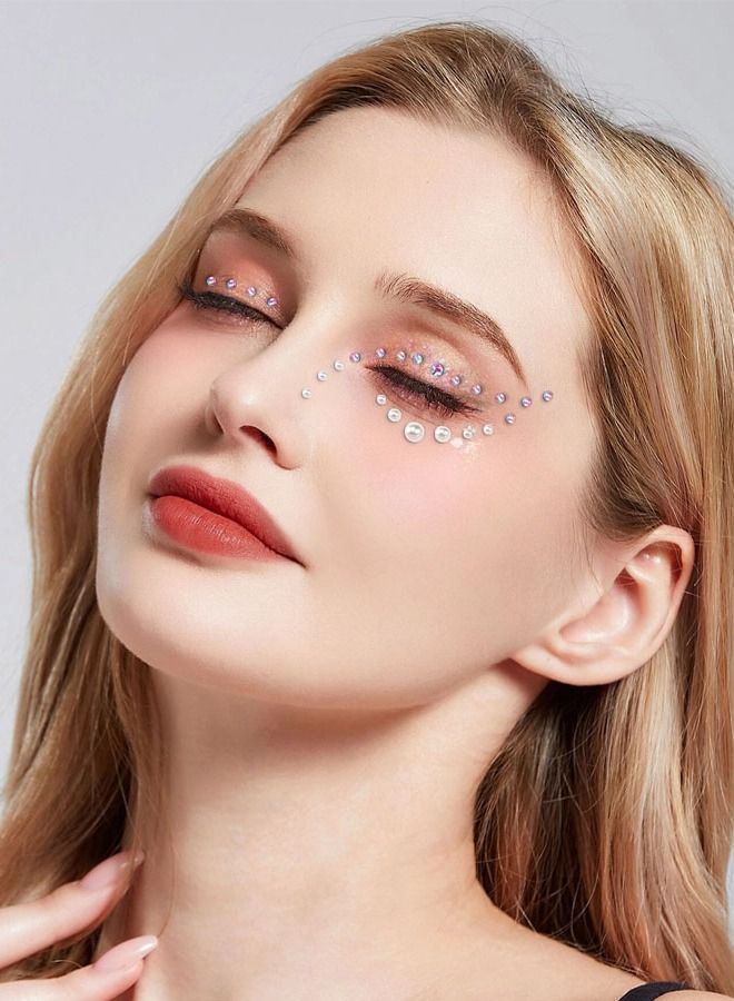 Self-adhesive rhinestone face and body tattoo stickers, sparkling crystal stones, suitable for face, body and nail decoration - Image 3