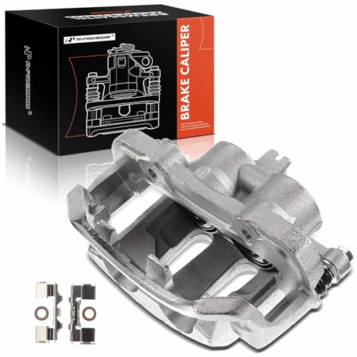 A-Premium Disc Brake Caliper Assembly with Bracket Compatible with Select Nissan Models - Frontier 1998-2004, Pickup 1995-1997, D21 1992-1994, L4 2.4L, V6 3.0L, V6 3.3L - Front Left Driver Side - Image 1