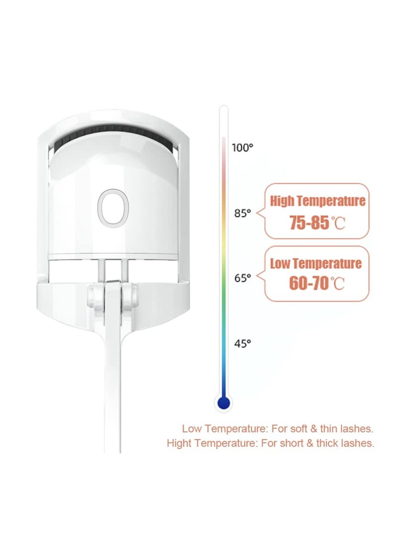 Arabest - Type-C Rechargeable 2 Temperature Mode Silicone Comb Electric Eyelash Curler - Image 1