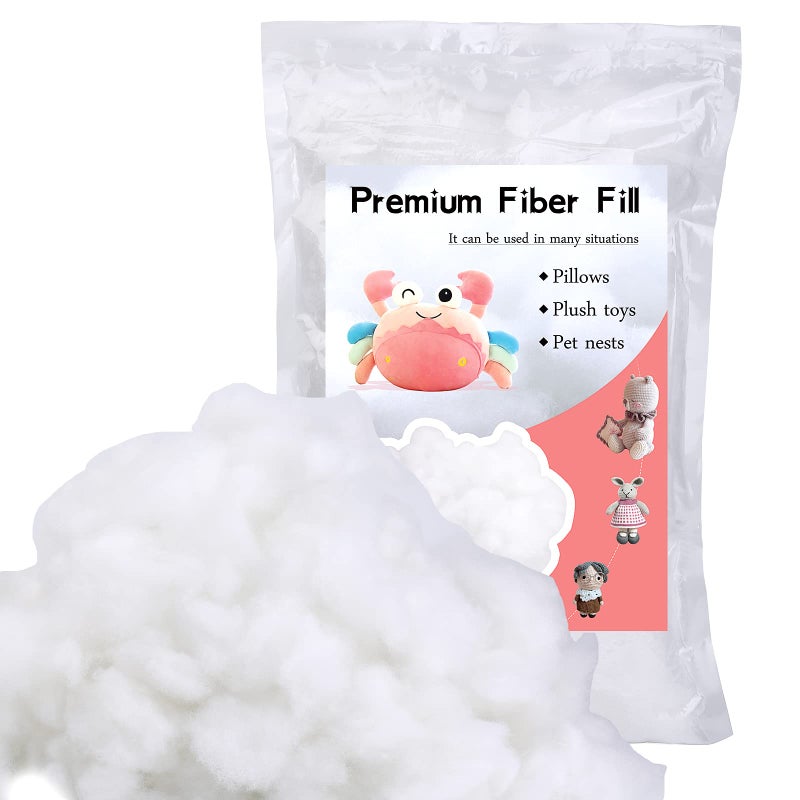 SUVSOON 150g Polyester Fiber Filling Fiber Filling Super Soft and High Elastic Filling Fiber For Stuffing Small Dolls Part Pillow Cushion Stuffing Stuffed Animal Crafts150g53OZ