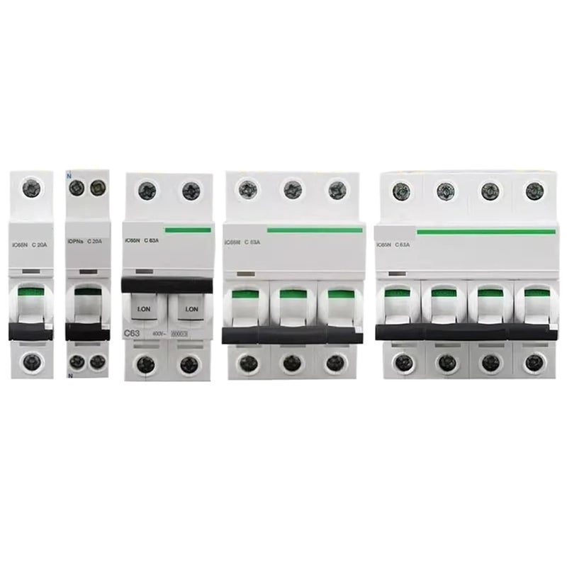 Air Miniature Circuit Breaker 1/2/3/4P Household 1/2/3/4/6/10/16/20/25/32/40/50/60/63a Air AC C/D(4P,6A) - Image 1