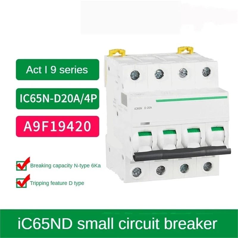 Air Miniature Circuit Breaker 1/2/3/4P Household 1/2/3/4/6/10/16/20/25/32/40/50/60/63a Air AC C/D(4P,6A) - Image 2