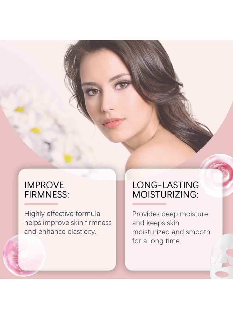 هويجي البيولوجية الكولاجين قناع ، قناع الكولاجين المضادة للتجاعيد سحب عميق ، قناع الكولاجين ، الكولاجين قناع عميق حقا مرونة ، شد الوجه قناع الترطيب ، والحد من المسام الكولاجين - Image 5