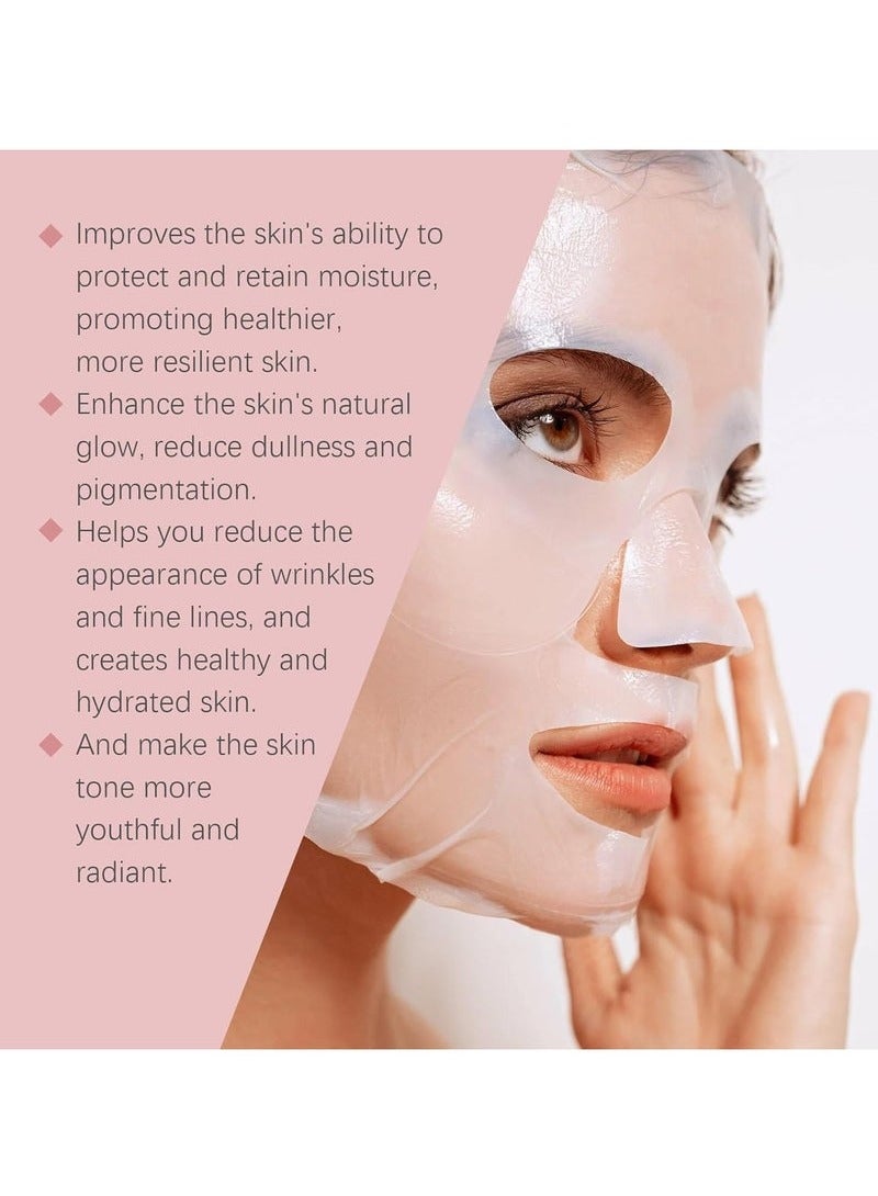 هويجي البيولوجية الكولاجين قناع ، قناع الكولاجين المضادة للتجاعيد سحب عميق ، قناع الكولاجين ، الكولاجين قناع عميق حقا مرونة ، شد الوجه قناع الترطيب ، والحد من المسام الكولاجين - Image 3