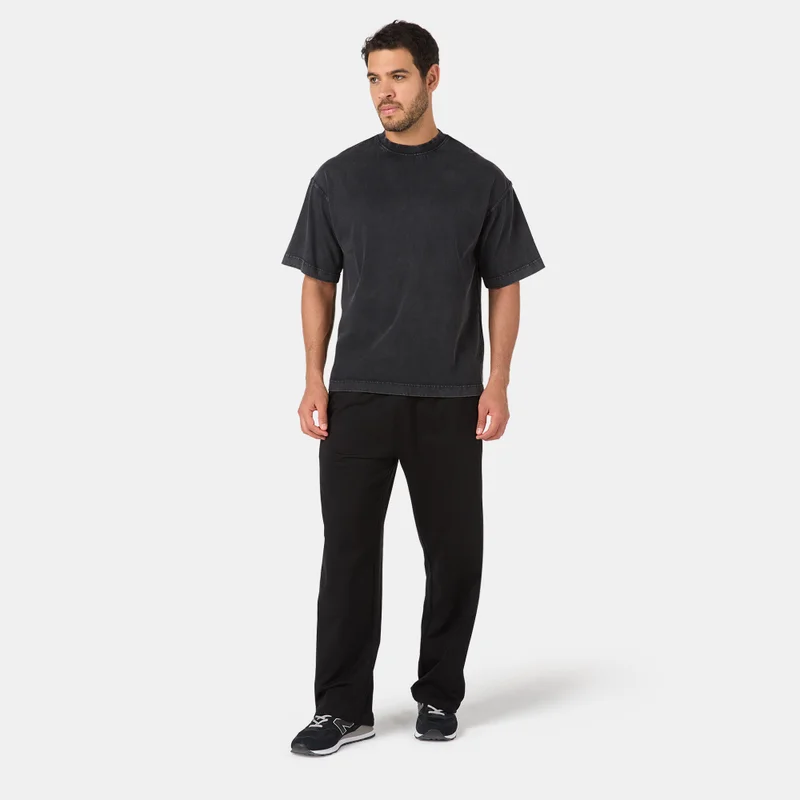 Sun and Sand Sports Black Men's Washed T-Shirt for Men | Best Price UAE