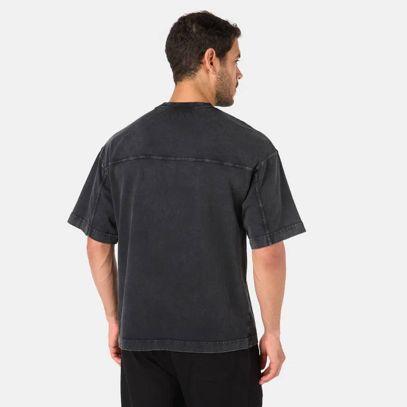 Sun and Sand Sports Black Men's Washed T-Shirt for Men | Best Price UAE