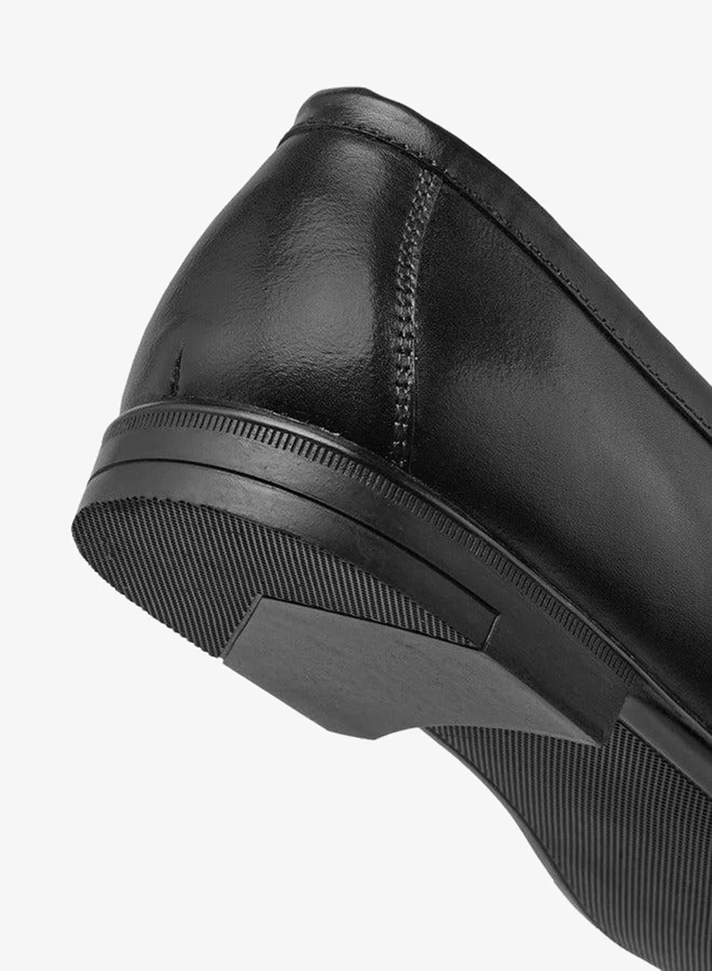 LBL by Shoexpress BLACK Solid Slip-On Loafers for Men | Best Price UAE