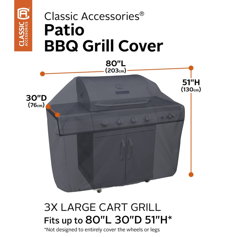Classic Accessories Water-Resistant 80 Inch BBQ Grill Cover - Image 5