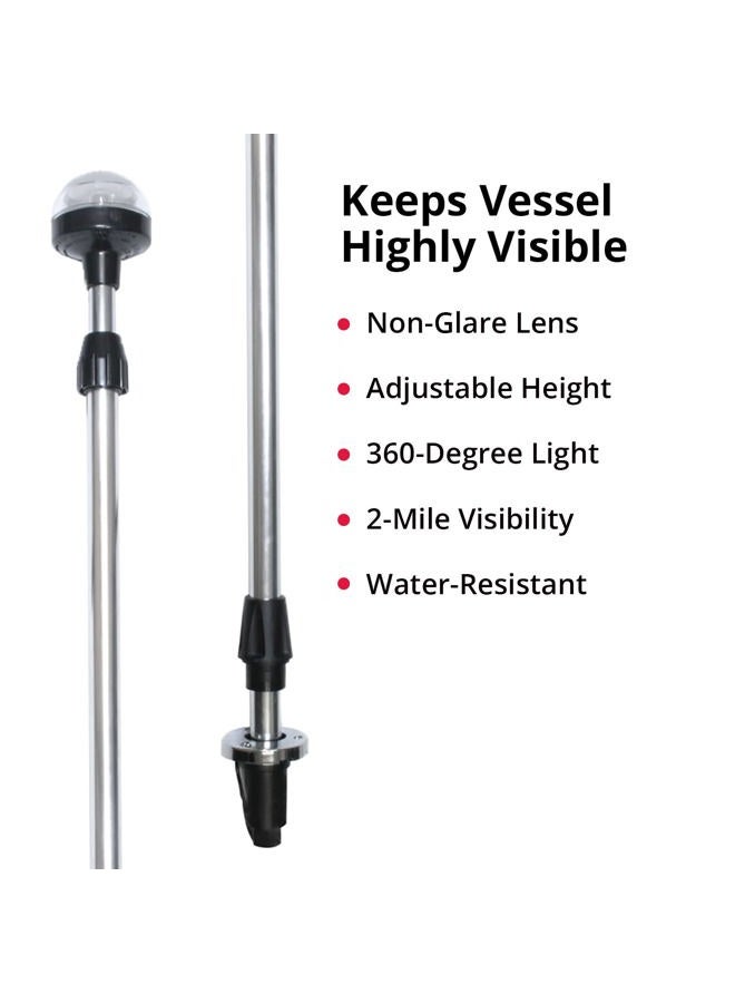 SeaSense Telescopic All-Round Light (34-60 Chrome) (50023949), 26" - 48" - Image 2