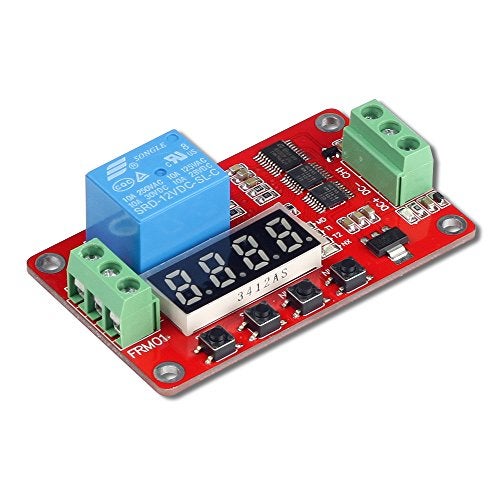 UCTRONICS DC 12V Programmable Multifunction Time Delay Relay Module with Segment LEDs Display for Smart Home, Automatic Control - Image 1