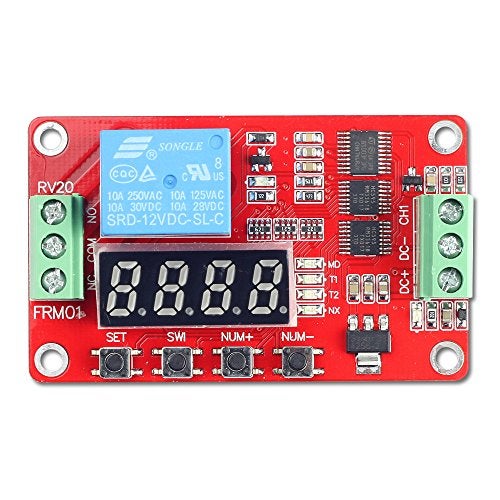 UCTRONICS DC 12V Programmable Multifunction Time Delay Relay Module with Segment LEDs Display for Smart Home, Automatic Control - Image 2
