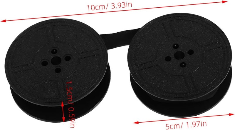 2pcs Typewriter Ribbon Replacement Ink Ribbon for Red-Black Black Ink Spools for Typewriters Easy to Install Compatible with Various Brands - Image 2