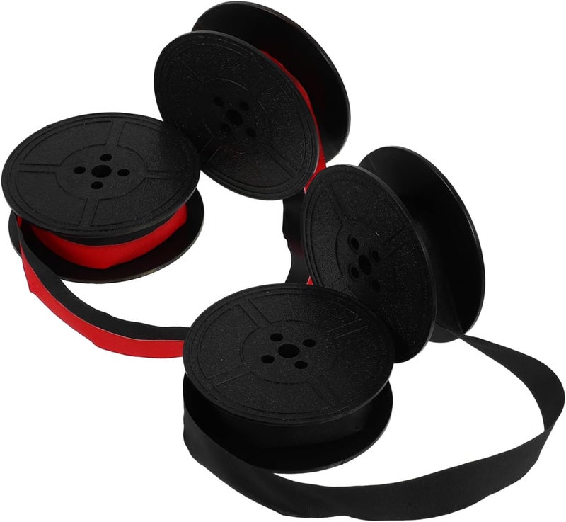 2pcs Typewriter Ribbon Replacement Ink Ribbon for Red-Black Black Ink Spools for Typewriters Easy to Install Compatible with Various Brands - Image 1