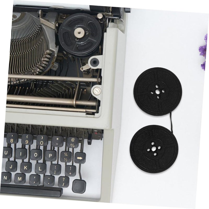 2pcs Typewriter Ribbon Replacement Ink Ribbon for Red-Black Black Ink Spools for Typewriters Easy to Install Compatible with Various Brands - Image 4