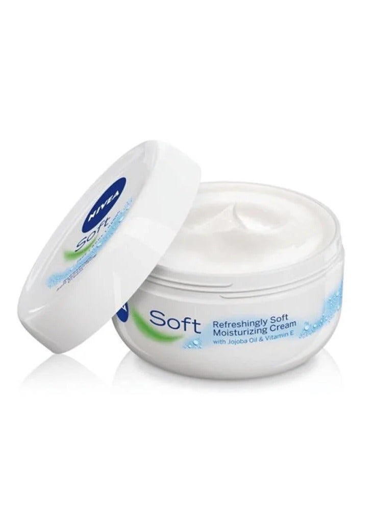 Nivea Soft & Refreshing Moisturizing Cream for Face, Body & Hands 50ml - Image 2